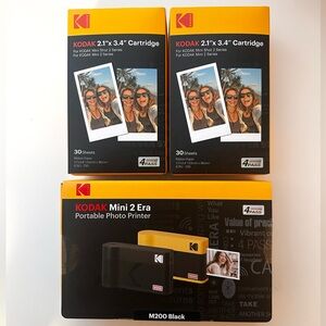 Kodak Mini 2 Era M200 Portable Photo Printer - Black